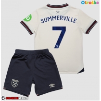 Otroške Nogometnih dresov West Ham United Crysencio Summerville #7 Gostujoči 2025-26 Kratki rokavi (+ hlače)